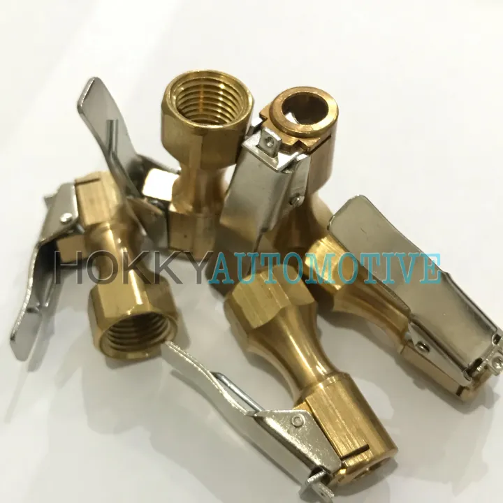 kepala isi angin nitrogen model jepit / heavy duty air chuck clip on