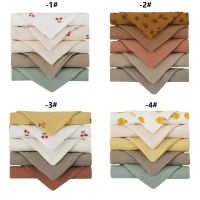 ♣ 5 Pcs Towel cloth Baby Bath Towel Handkerchief Cotton Burp Cloth Soft Absorbent Gauze Kindergarten Washcloth