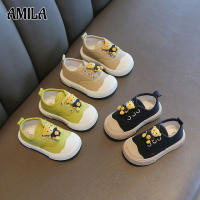 AMILA รองเท้าผ้าใบเด็ก Cartoon Soft-Soled รองเท้าผ้าใบเด็ก