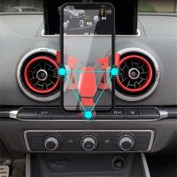 Hot Selling Car Air Vent Mount Holder For Audi A3 8V S3 2014-2018 Mobile Phone GPS Bracket Cradle Stand 360 Degrees Rotation