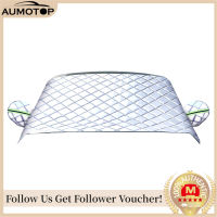 【MotorrTop】กระจกรถยนต์ฝาครอบกระจกด้านหน้า Anti Rain Snow Frost Sun Protection Cover Dust Protector ขยาย Thicken พร้อมแถบสะท้อนแสง