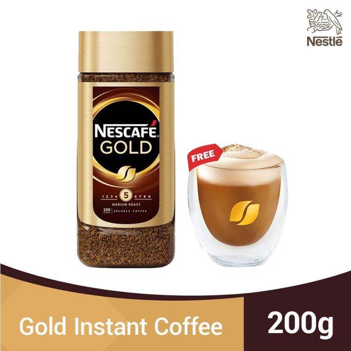 NESCAFÉ Gold Instant Coffee 200g with FREE Double Wall Glass Lazada PH