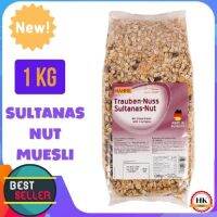 ฮาทเน่ เรซิน นัต มูสลี่ 1000 กรัม Hahne Raisin Nut Muesli 1000 g.ซีเรียลและอาหารเช้าธัญพืชสำเร็จรูป