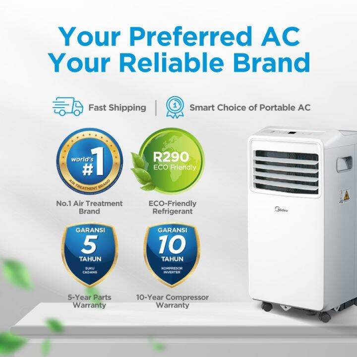 ac midea 0 5 pk