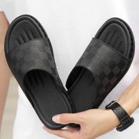 2020 summer men 39 s sandals slippers male flops hotel fashion casual High Quality sandalias playa hombre pantoufle homme cuir