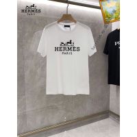 ●NEW_HERMES เสื้อยืดคอกลมแขนสั้นผู้ชาย S-4XL TT4237