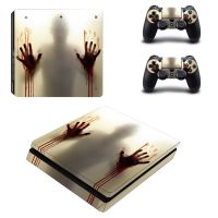 สติกเกอร์ติดเคสหุ้มปกป้องผิวรูป Walking Dead PS4แบบบางสติกเกอร์สำหรับคอนโซลและคอนโทรลเลอร์ PS4บางสติกเกอร์ไวนิล