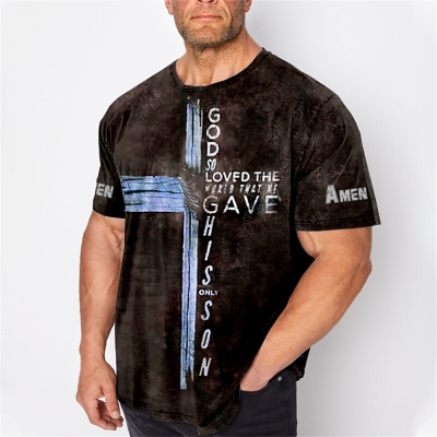 Fashion 3D Shark Print Mens T-shirt Outdoor Diving Sportswear 2023 Summer Casual Trend Round Neck Pullover Oversized T-shirt
