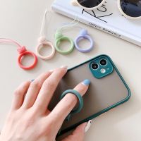 Finger Ring Anti-lost Universal Phone Short Lanyard Silicone Pendant Ring Strap Holder for Mobile Phone USB Disk Keys