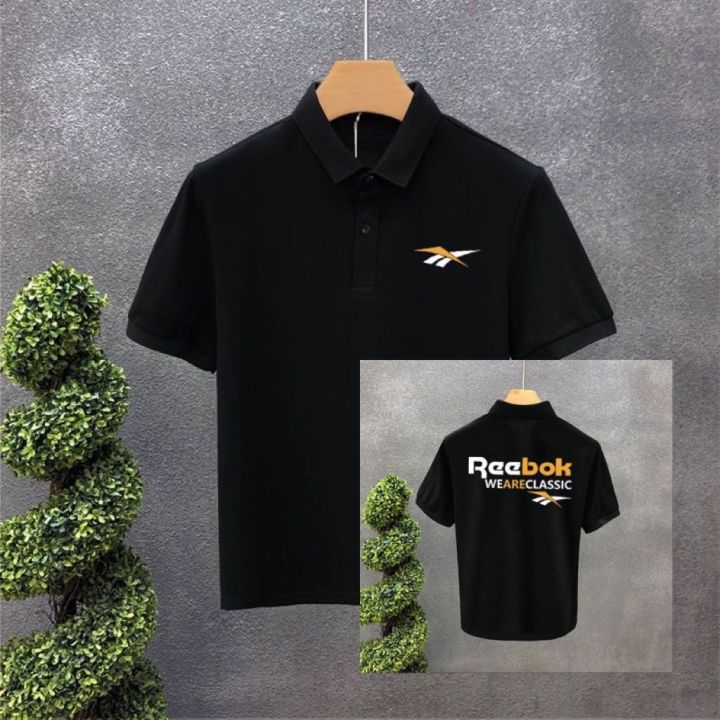 original-reebok-reebok-mens-summer-dress-japanese-style-stand-collar-elegant-simple-casual-high-end-polo-shirt-short-sleeved-lapel-top