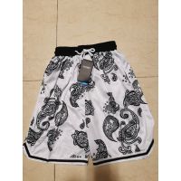 NBA Basketball Shorts White Prints