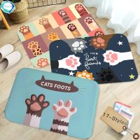 CATS FOOTS Printed Doormat Baby Bedroom Carpet for Bedroom Kitchen Door Decorative None-slip Doormat 40x60cm