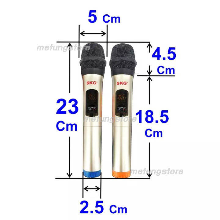 ไมค์ลอยคู่-skg-sk-999-ดูดเสียงดี-รับสัญญาณไกล-30-ม-พร้อมถ่าน-รุ่นใหม่ล่าสุด-ไม่ต้องใช้ไฟฟ้า