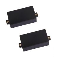 2pcs Black Plastic Sealed Double Coil Humbucker Pickup Cover Shell For Guitar Double Coil Pickup