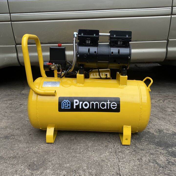 promate-ปั๊มลม-ออยฟรี-oil-free-ปั๊มลมออยล์ฟรี-50-ลิตร-550w-220v-8-บาร์-เติมลมได้เร็ว-แรง-เสียงเงียบ-air-compressor-50l-ปั้มลม-ปั๊มลมแบบไร้น้ำมัน