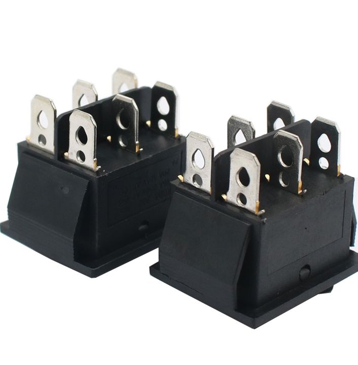 1pcs-kcd4-black-rocker-switch-power-switch-on-off-on-3-position-6-pins-the-arrow-is-reset-16a-250vac-20a-125vac