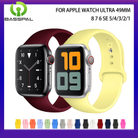 สายรัดซิลิโคนอ่อนพื้นฐานสำหรับสายคาด Apple Watch 44 45 49 41มม. 40มม. 38มม. 42มม. สำหรับ I Watch Ultra Series 8 7 Se 2 3 4 5 6