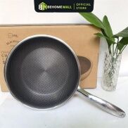 Chảo chống dính tổ ong sâu lòng Fivestar BEHOMEMALL đáy inox 430 sử dụng