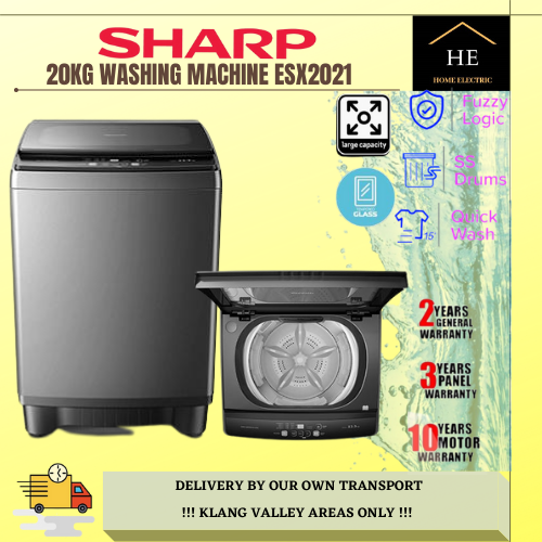 sharp 20kg washing machine