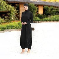 hotx 【cw】 Swimsuit Burkini Muslim Swimwear Bourkini Modest HIjab Bathing Ladies Sleeve