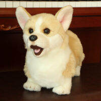 ตุ๊กตาของเล่นตุ๊กตา Corgi ตุ๊กตาสุนัขขาสั้นเวลส์ ~