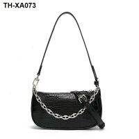 ✿☌ Axillary bag 2023 new joker oblique satchel crocodile grain mini advanced sense of western style