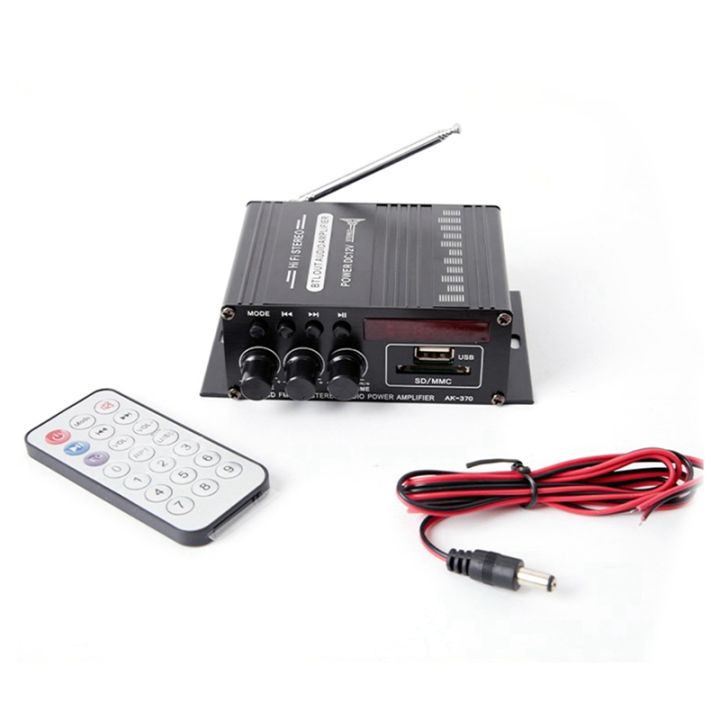 AK370 Home Digital Amplifier Mini Hifi Bluetooth Audio Power Amplifier ...