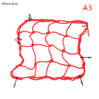 Martians หมวกกันน็อคตาข่ายกระเป๋าใส่สัมภาระรถจักรยานยนต์ฝาครอบตาข่ายคลุมถังน้ำมันขนาด30x30ซม.