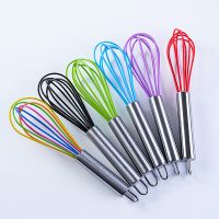 3pcs Kitchen Silicone Tool Drink Whisk Mixer Non-Slip Easy To Clean Egg Beater Milk Frother Kitchen Utensil Specialty