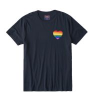 S-5XL ใหม่เสื้อยืดลําลองสําหรับผู้ชายแขนสั้นพิมพ์ลาย Abercrombie Fitch Pride Limited ทรงหลวม