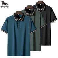 【CC】◈♦۞  polo men 6XL 7XL 8XL new high quality mens short-sleeved silk Mens business casual 8927