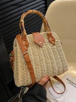 Fashion Casual New Hand Straw Shoulder Handbags For Women 2023 Luxury Designer Crossbody Bag Summer Beach Travel Basket