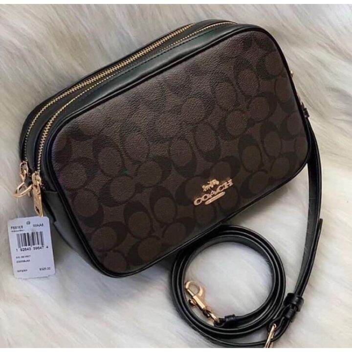 Coach Jes Crossbody in Signature Dark Brown Lazada PH