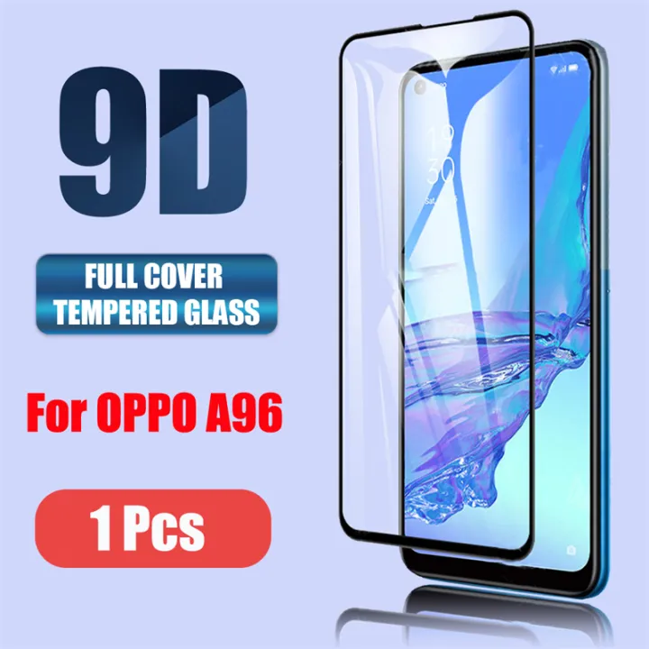 OPPO A96 Tempered Glass Full Coverage Silk Screen Protectors 9D Clear Film Lazada PH