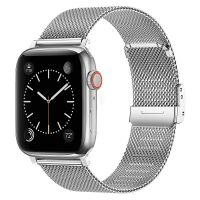 Milanese Strap for Apple Watch Band 44mm 45mm 41mm 40mm 42mm 38mm Mesh Stainless Steel Replacement iWatch Serie 7 6/5/4/3/SE/2 Straps