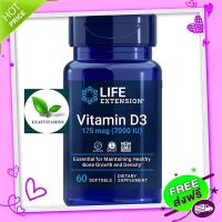 Free and Fast Delivery Life Extension Vitamin D3 175 MCG (7000 IU) / 60 Softgels