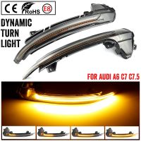 For Audi A6 C7 C7.5 4G S6 LED Dynamic Turn Signal Light Car Side Wing Rearview Mirror Blinker Indicator