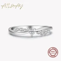 Ailmay 925 Sterling Silver Cubic Zirconia สำหรับเครื่องประดับหมั้นผู้หญิงเครื่องประดับของขวัญ