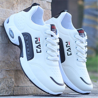 Mens PU Leather Autumn Shoes Boys Casual Sneakers Man Tennis 2021 Fashion Men White Trainers Wedges Sneakers Male Sport Shoes