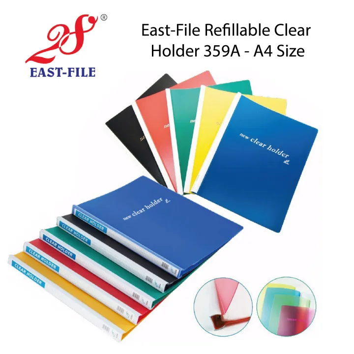 East-File Refillable Clear Holder 359A - A4 Size | Lazada