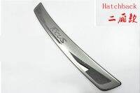 2012-2015 Hatchback Car Stickers Stainless Rear Door Bumper Protector Sill Plate Trunk Tread Plate Trim For Ford FOCUS Mk3 2009-2015 Car Accessories