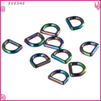 XUESHE 10pcs สีทองทอง หัวเข็มขัด D-ring 3108มม. โลหะผสมอัลลอยด์ แหวนรูปตัว D ขนาด1นิ้ว แหวน D สำหรับสายรัดกระเป๋า แหวนรูปตัว D สำหรับกระเป๋าสตางค์ งานฝีมือผ้าเย็บด้วยมือ