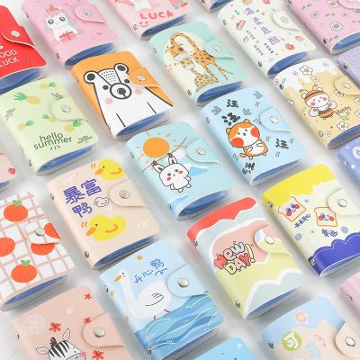 hot！【DT】☁□  Cartoon Card ID Credit Holders Color Bank Cover Slots Wallet