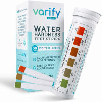 VARIFY Premium Water Hardness Test Kit | Fast and Accurate Hard Water Quality Testing Strips for Water Softener Dishwasher Well Spa Pool, etc. | 0-425 ppm | Calcium and Magnesium Total Hardness (150 Strips)