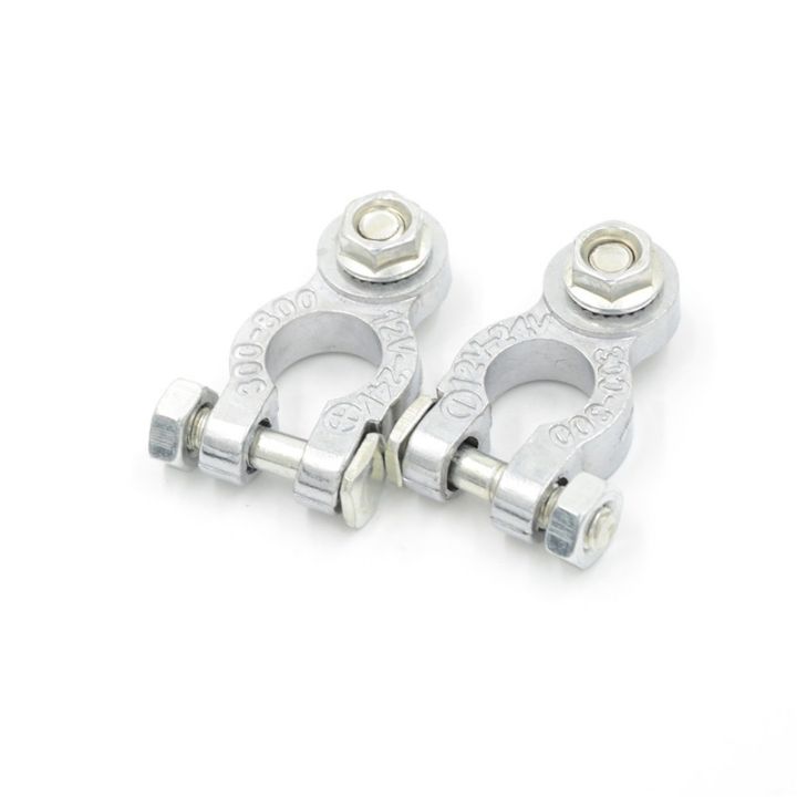 ruyifang-2ชิ้น-เซ็ต-zinc-coat-ขั้วลบแบตเตอรี่-clamp-connector-สำหรับรถยนต์