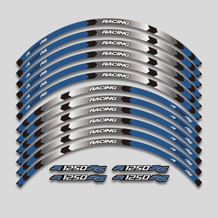 ชุดสติ๊กเกอร์ตกแต่งล้อรถมอเตอร์ไซค์ขอบยางสะท้อนแสงกันน้ำสำหรับ-bmw-r1250rs-r1250-rs