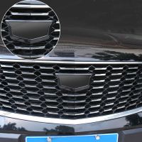 fvdbsdv carbon fiber Car Front Head grille Logo Frame Mark Trims Decoration for Cadillac Xt4 2018 2019 2020 2021 Accessories 2022 2023