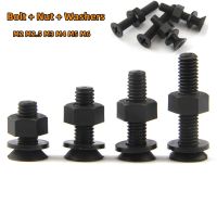 ♝♛❀ 10/20/50Sets Nylon Countersunk Bolt Nut Washers Plastic Insulation Flat Head Phillips Screw M2 M2.5 M3 M4 M5 M6 length:4 40mm