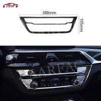 Carbon Fiber Car Air Conditioning CD Panel Trim Frame Cover Sticker Decoration For BMW 5 Series G30 X3 G01