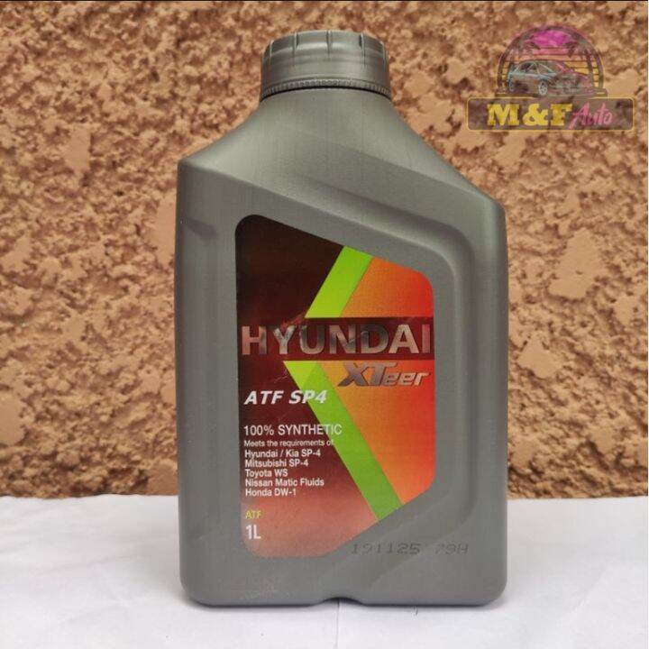 1L Hyundai Xteer ATF SP4 100% fully sthetic oil WO | Lazada PH